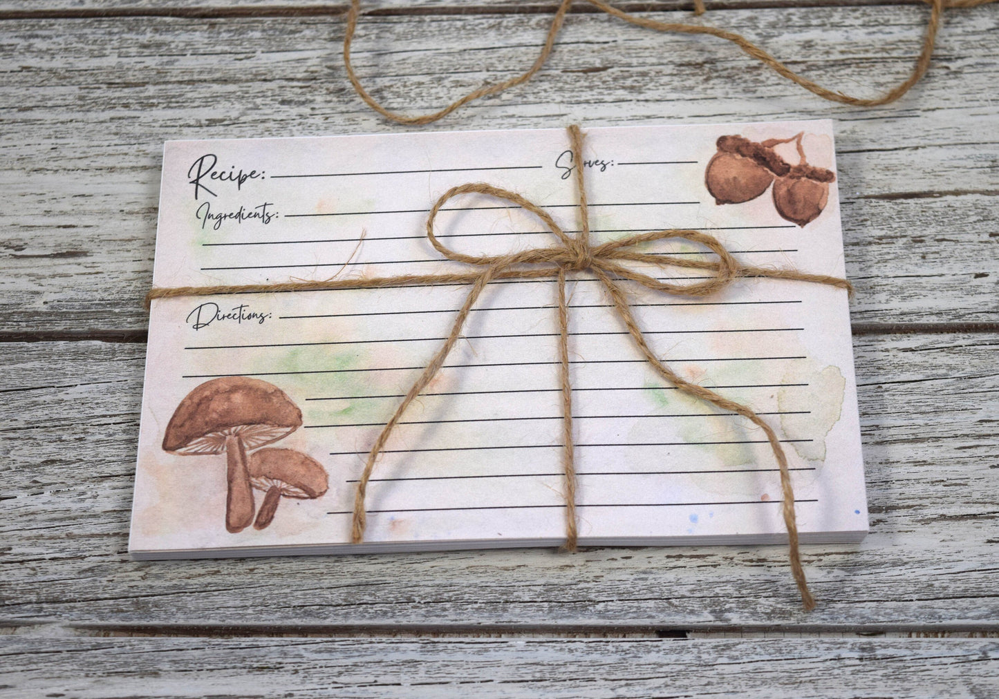 Mushroom Recipe Cards