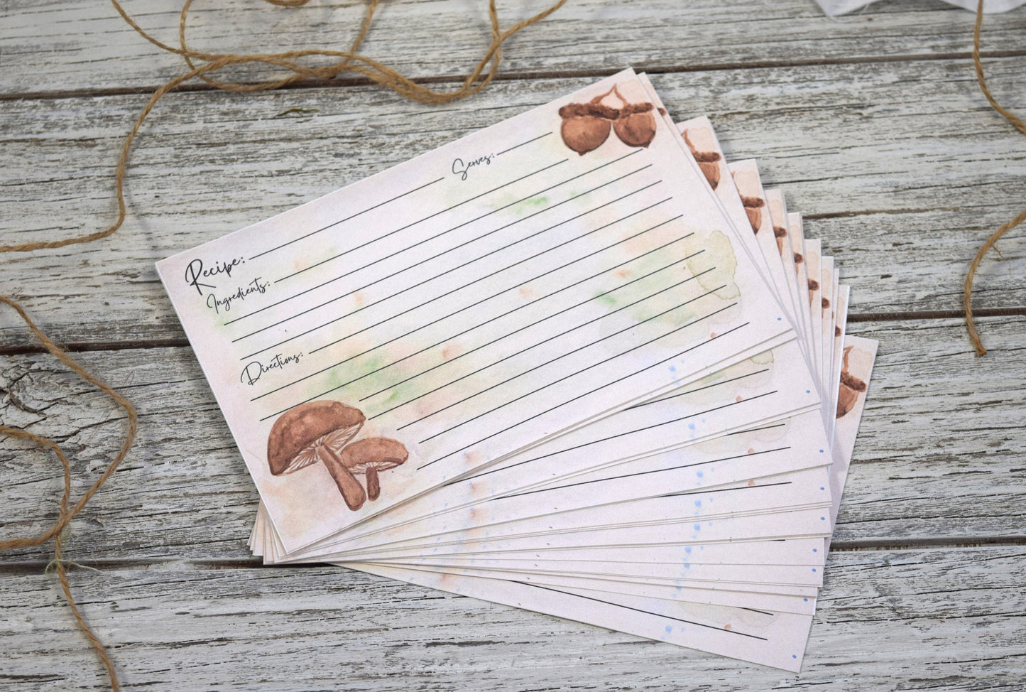 Mushroom Recipe Cards