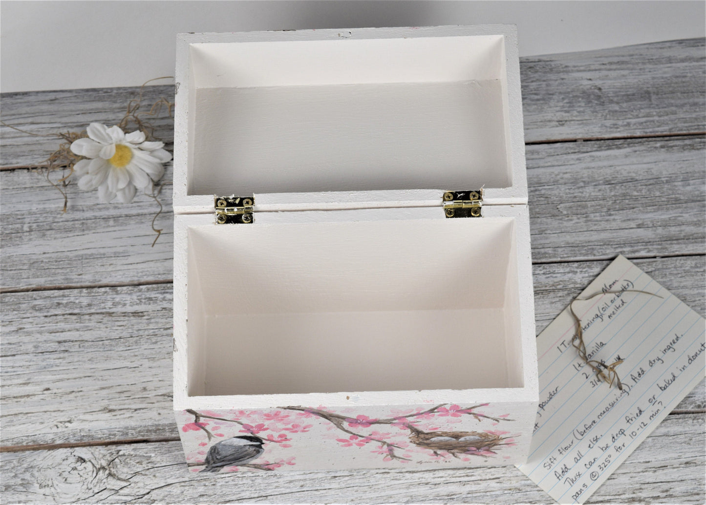 Peach Blossom Recipe Box