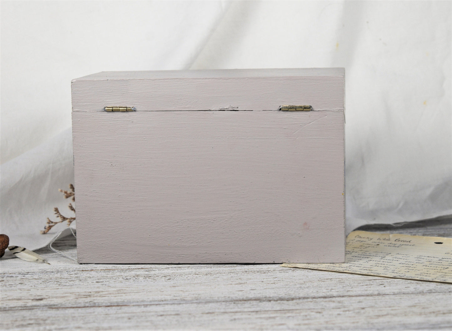 Lilac Hummingbird Recipe Box