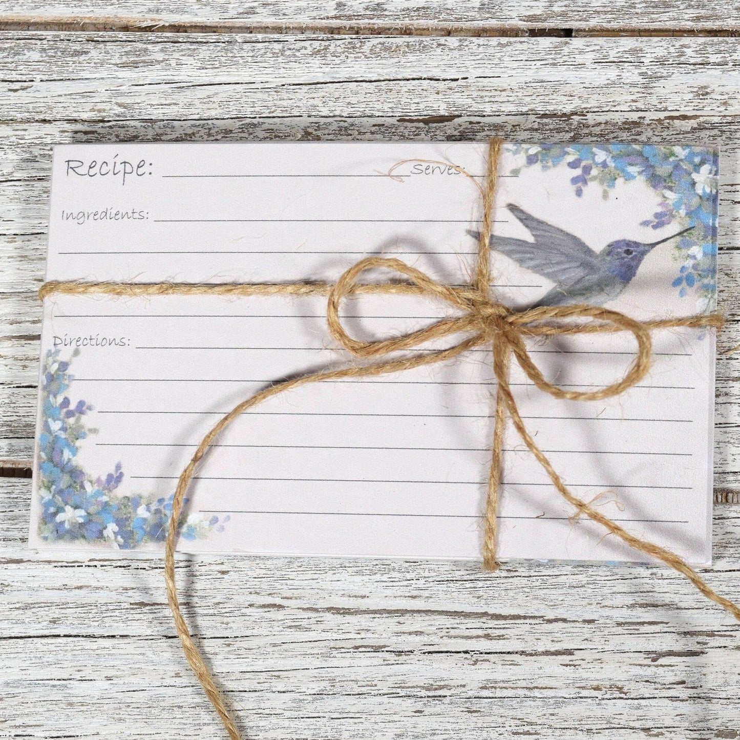4"x6" Hummingbird Recipe Card