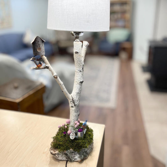 Birch Table Lamp