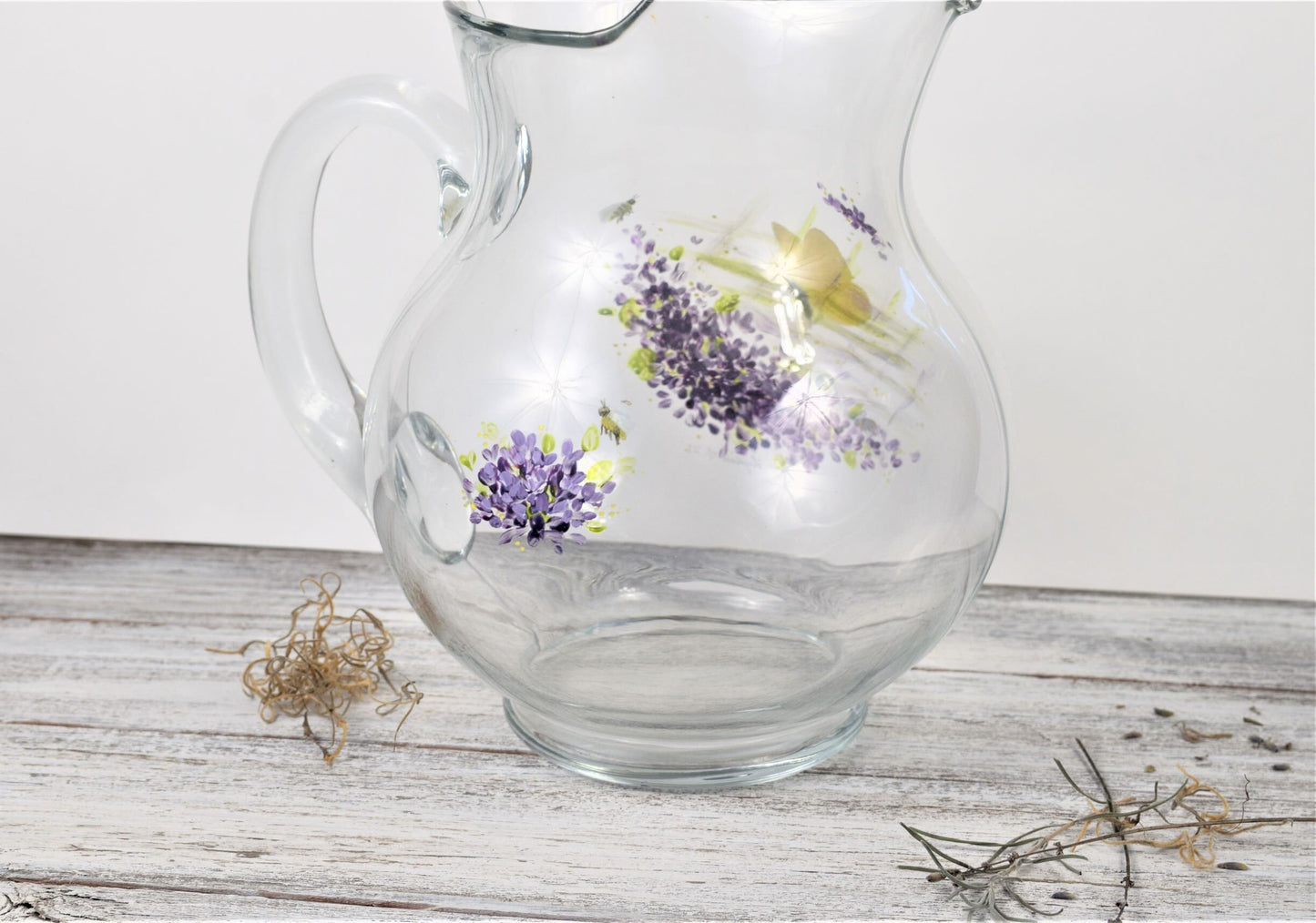 Lilac Glass Pitcher