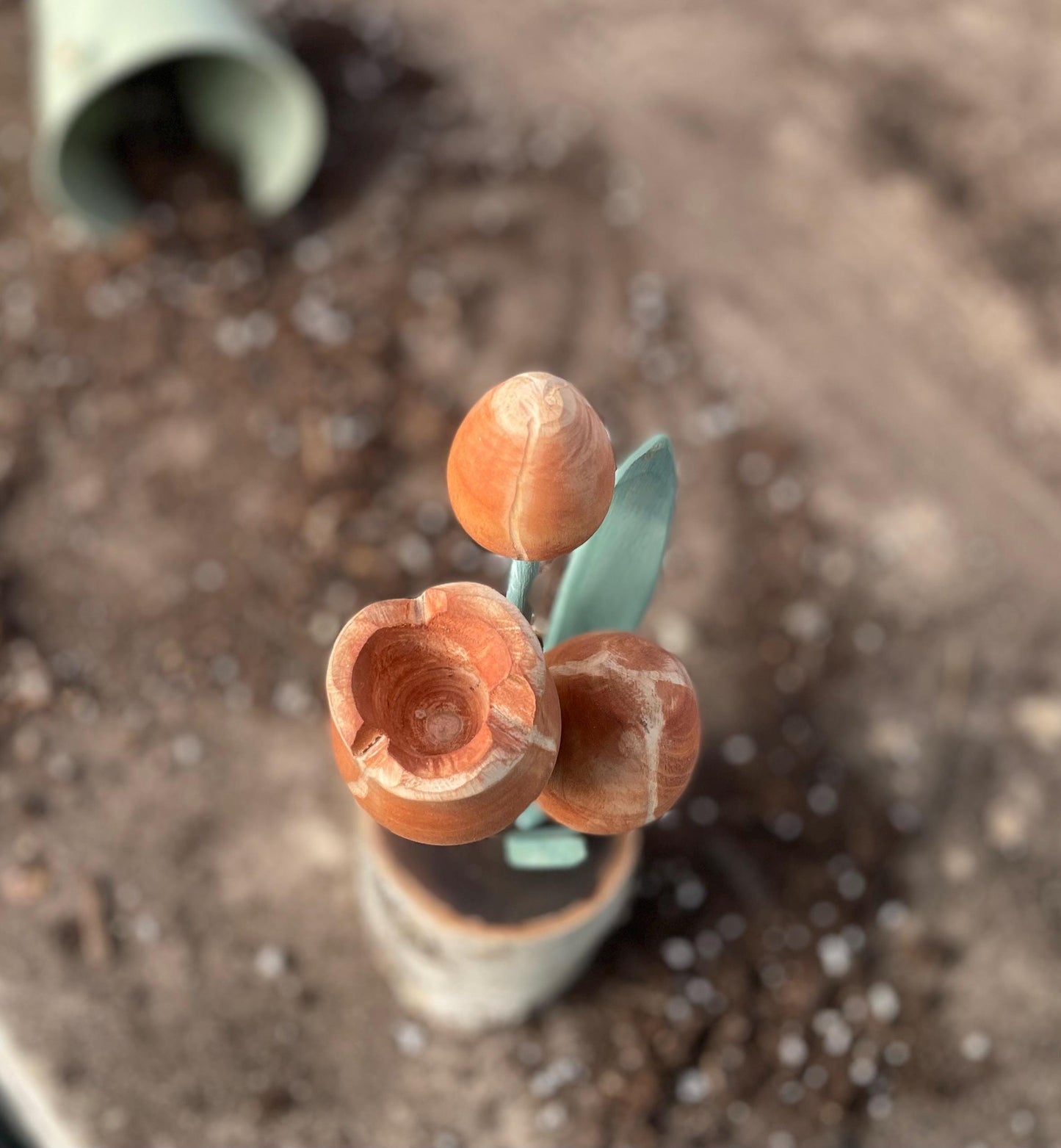 Handmade Wood Tulip