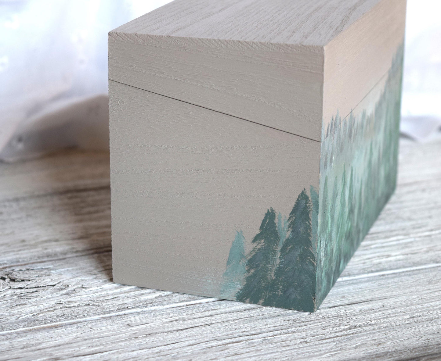 Pine Tree Recipe Box