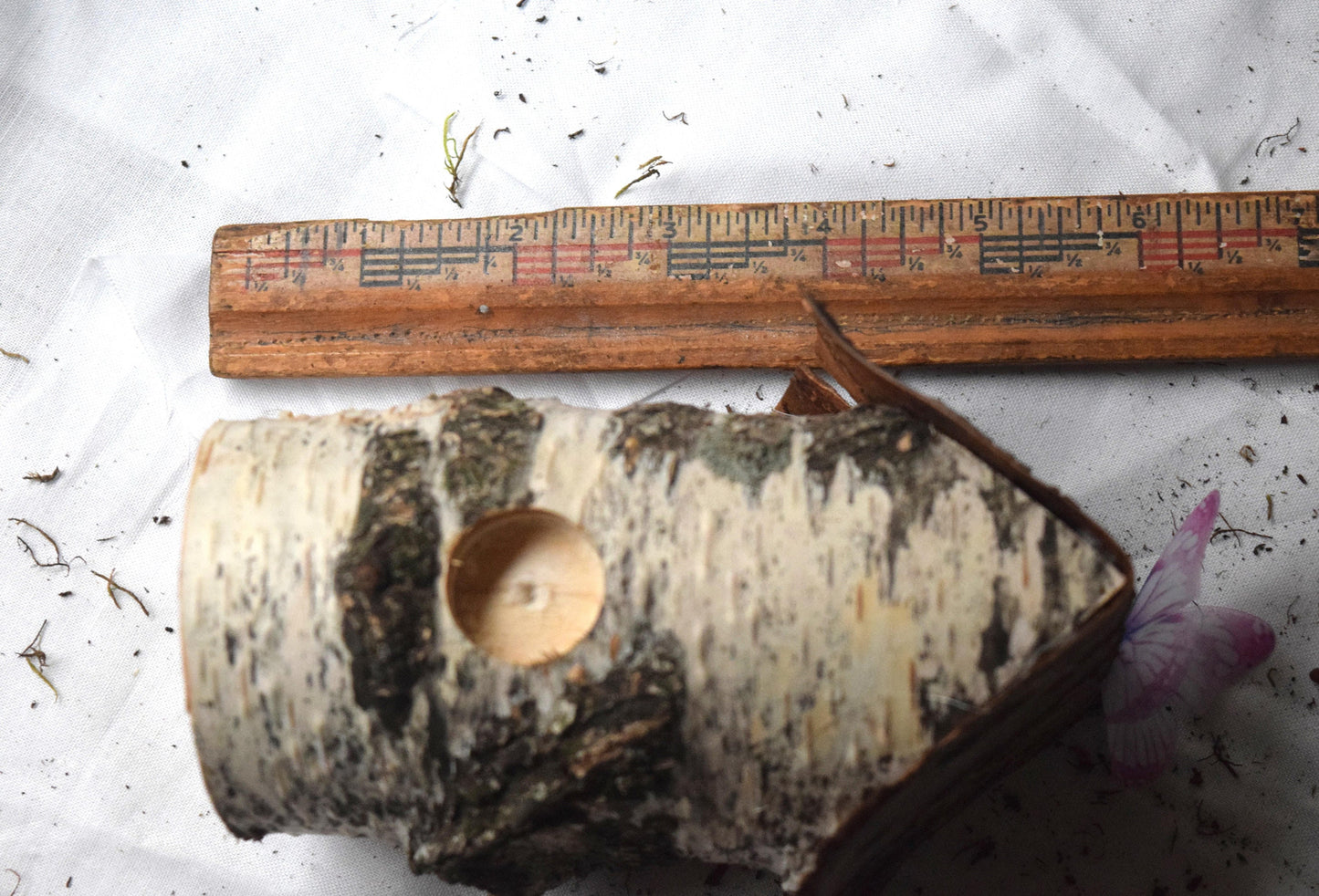 Decorative Birch Birdhouse
