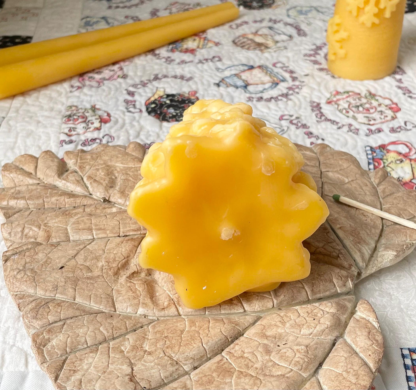 Beeswax Tree Shape Candle