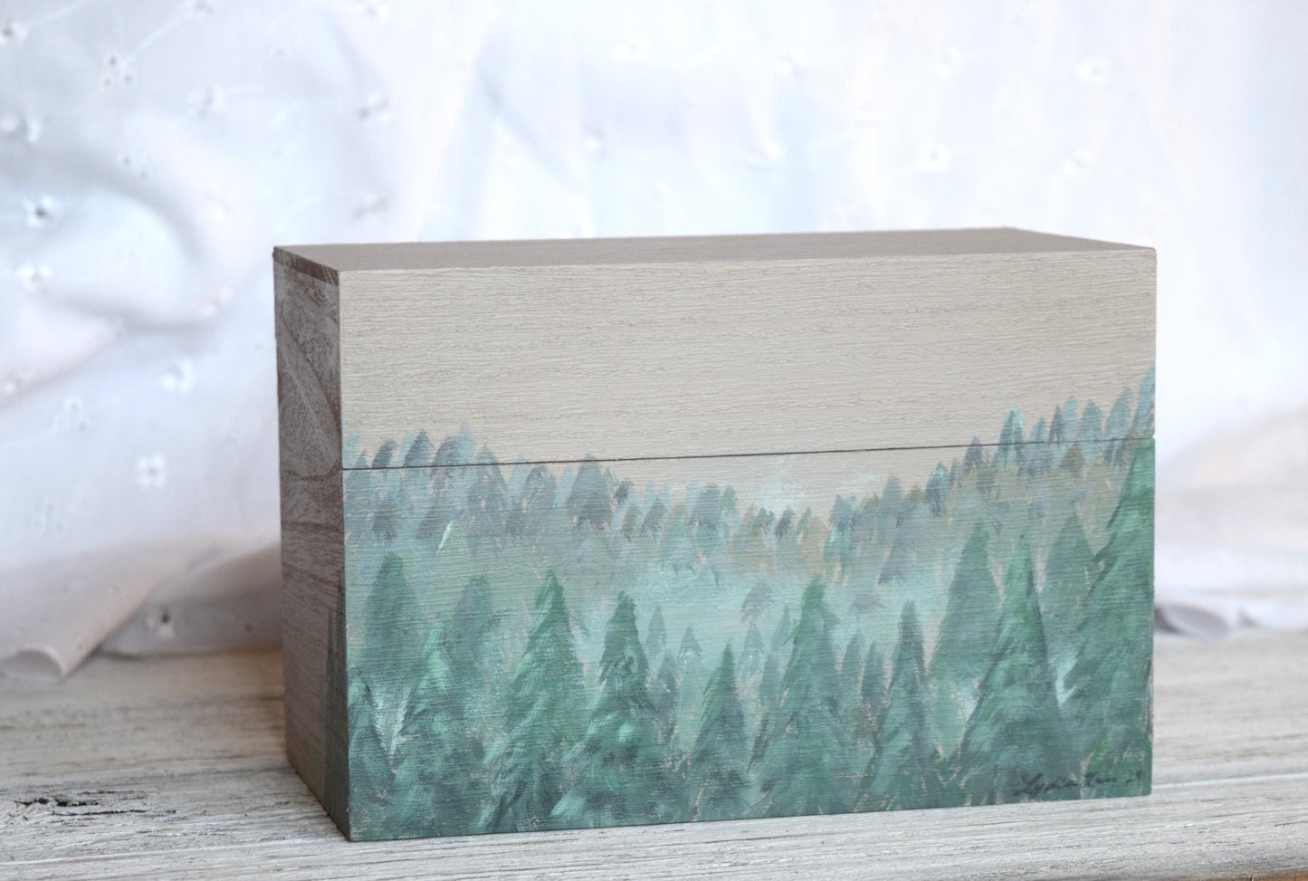 Pine Tree Recipe Box