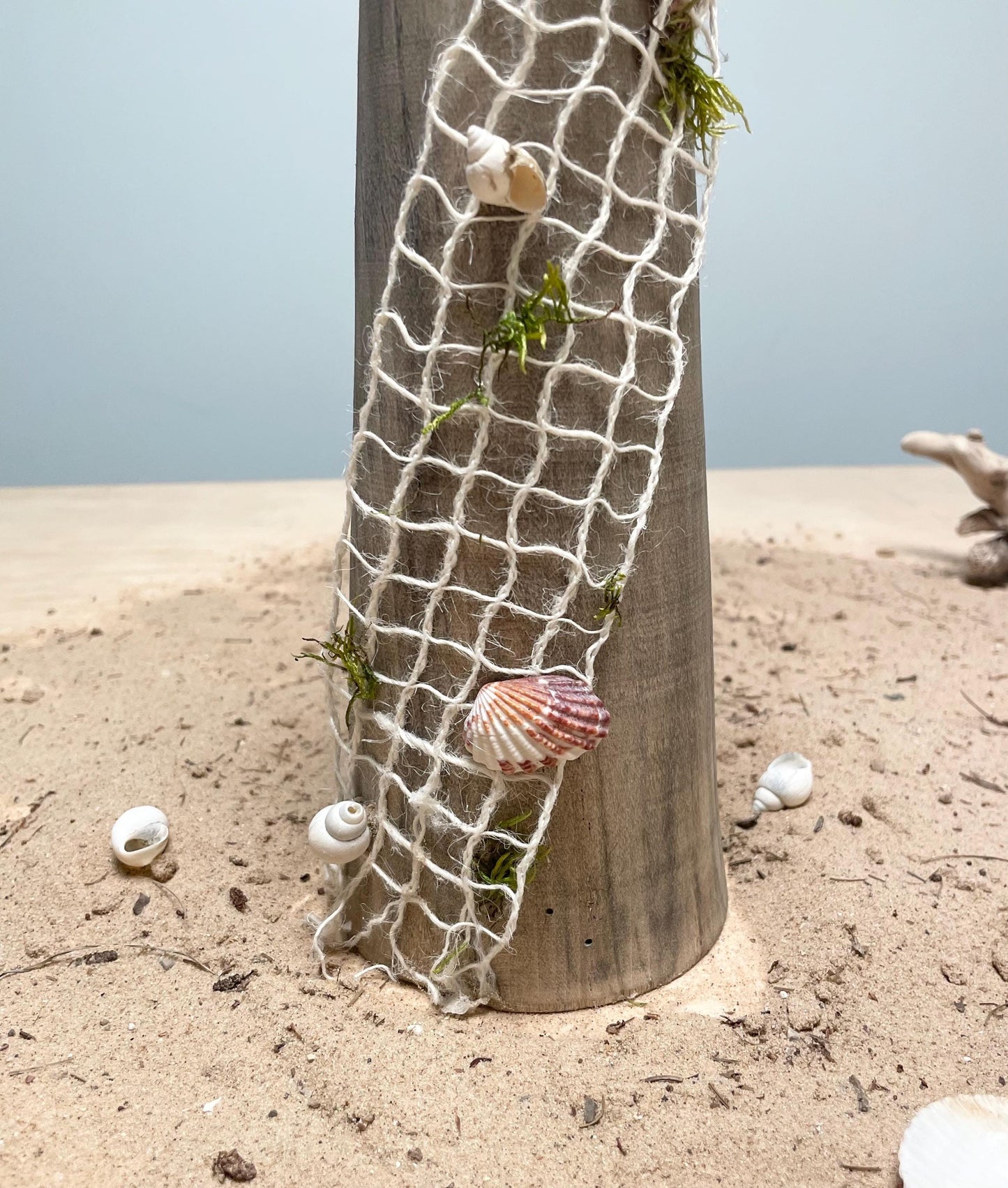 Weathered Driftwood Lighthouse