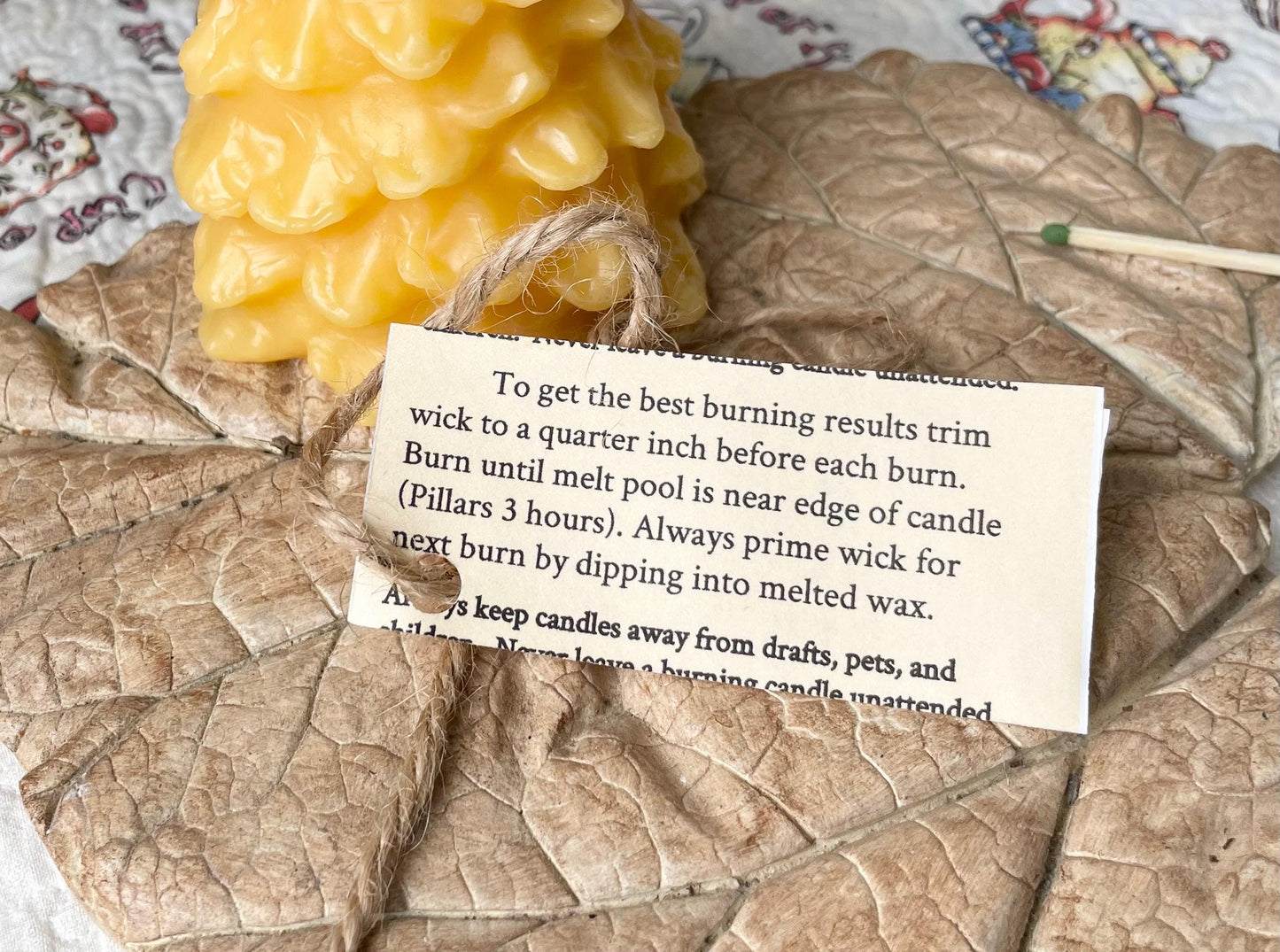 Beeswax Tree Shape Candle