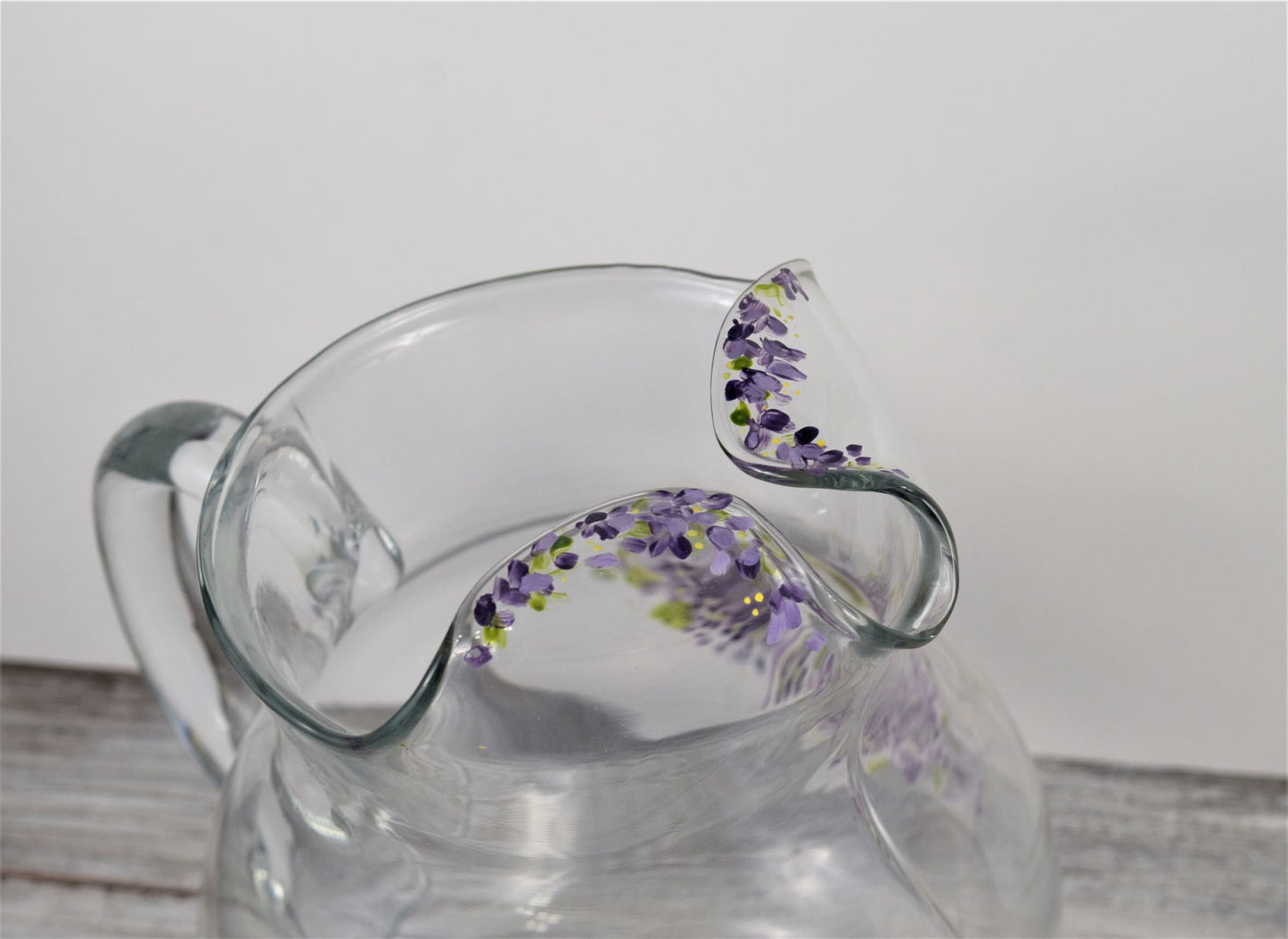 Lilac Glass Pitcher