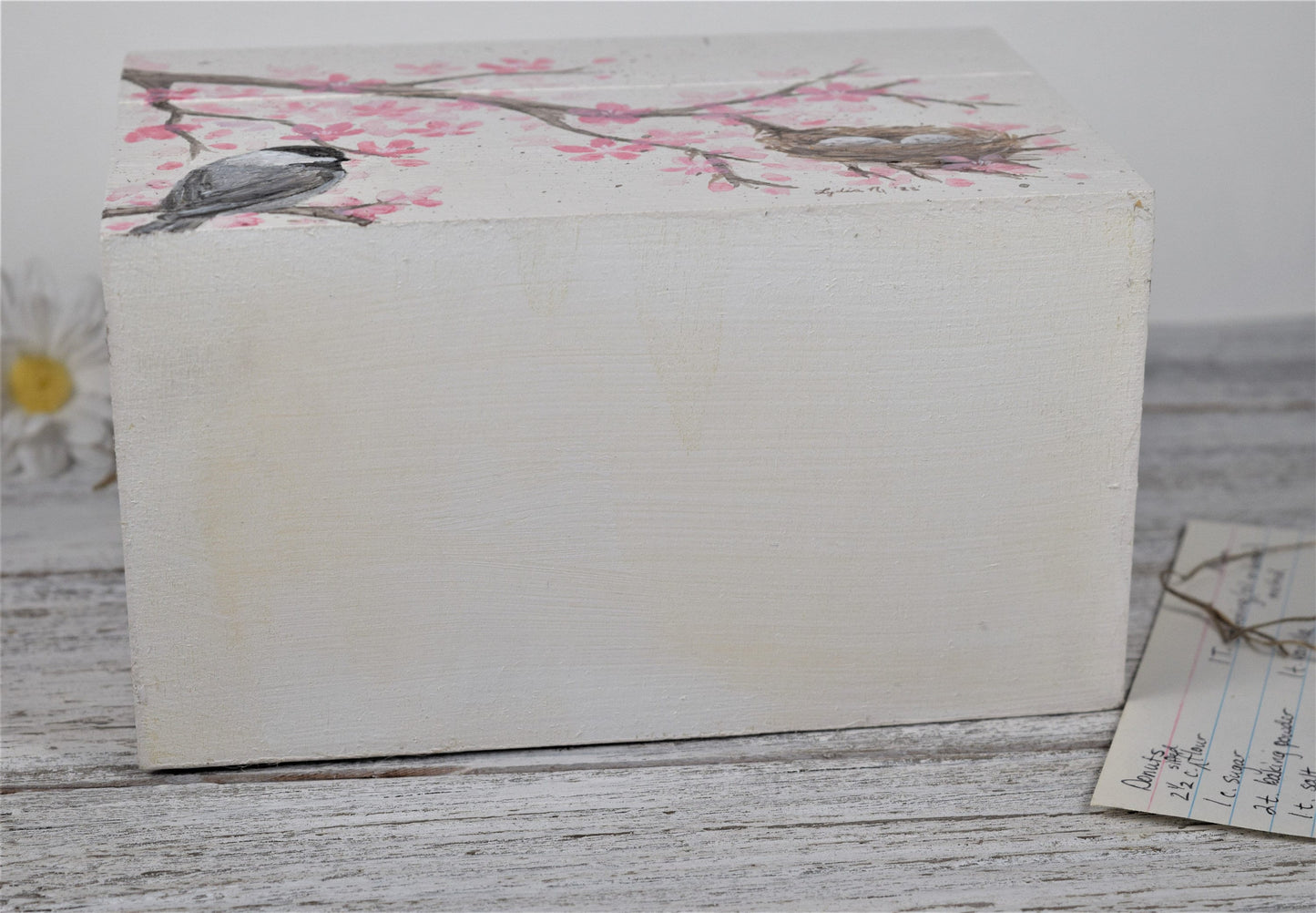 Peach Blossom Recipe Box