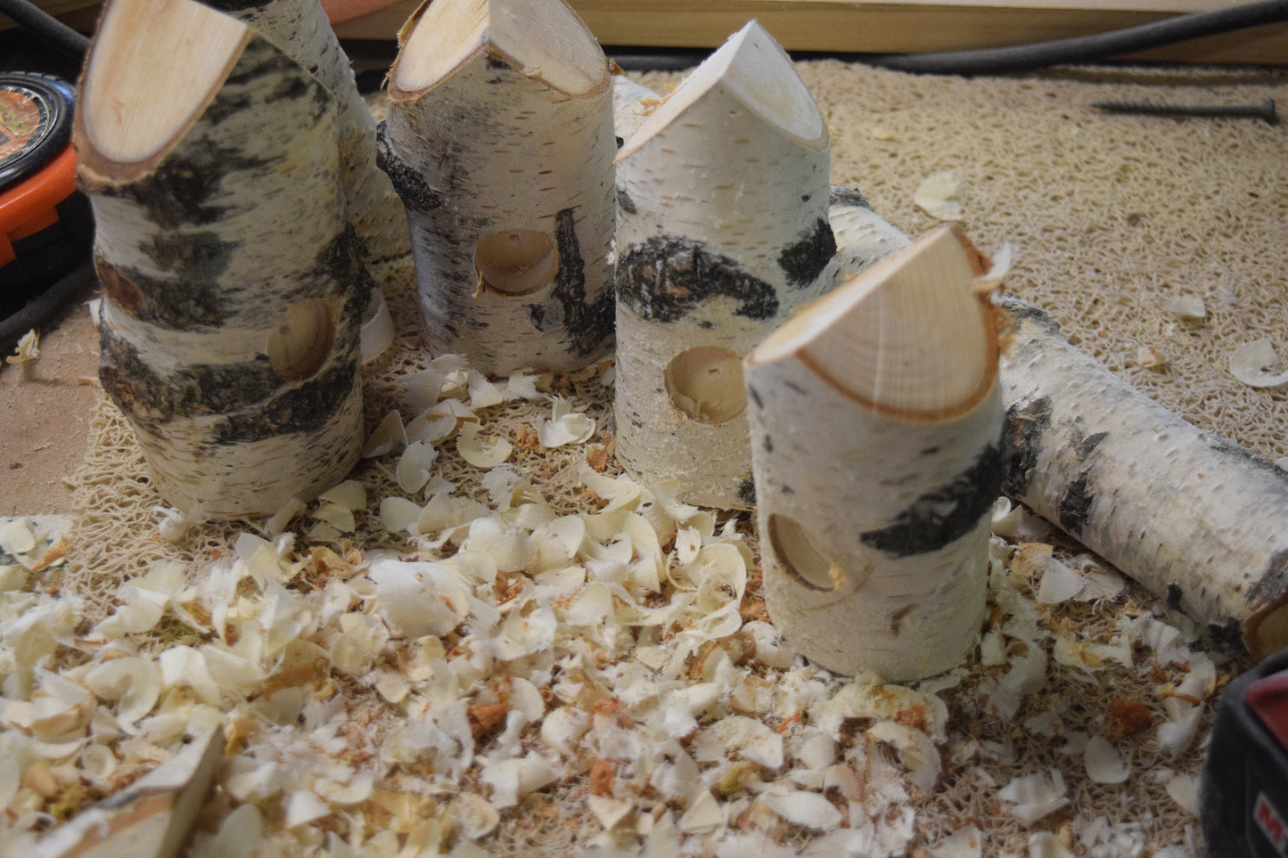 Decorative Birch Birdhouse