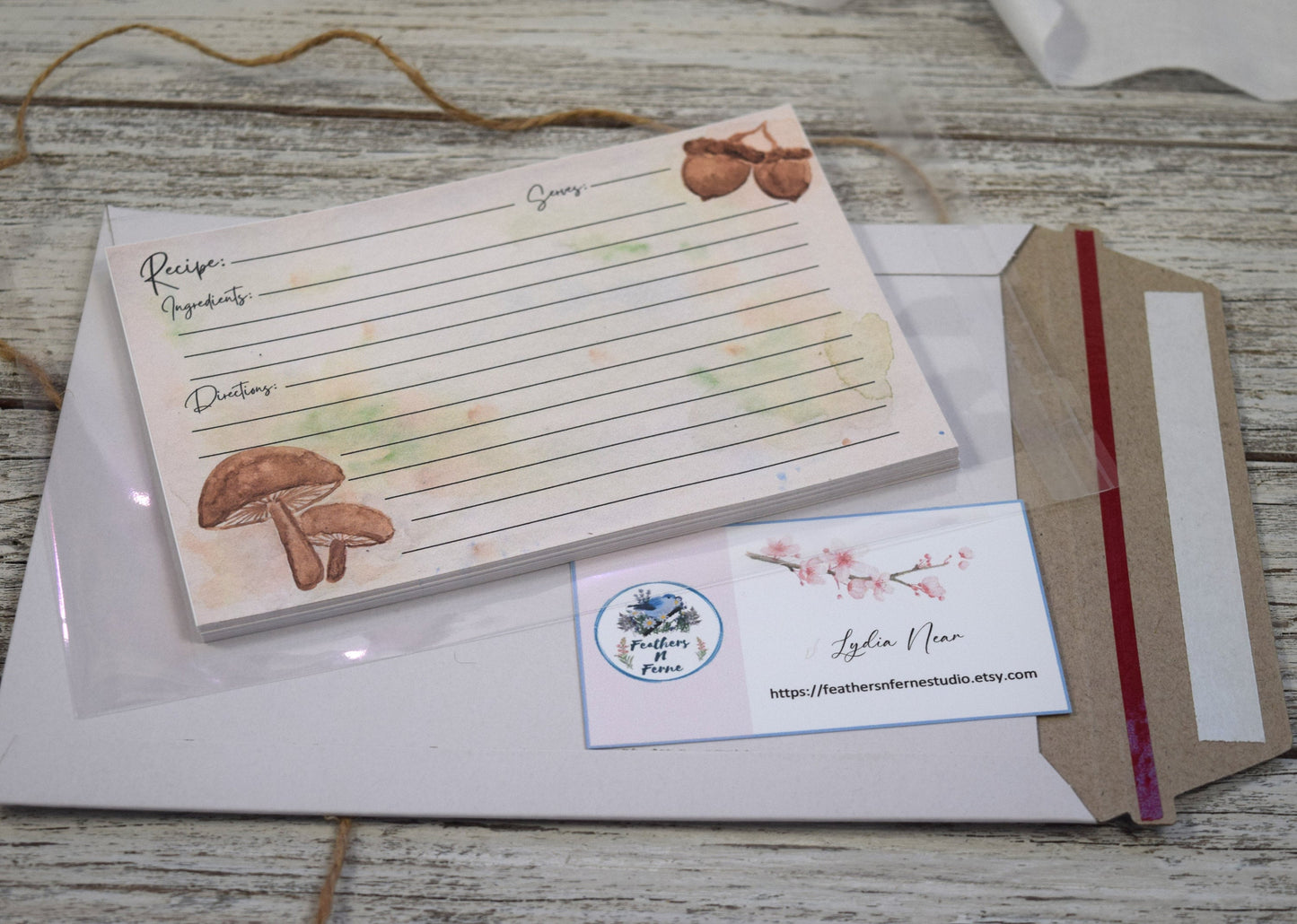 Mushroom Recipe Cards