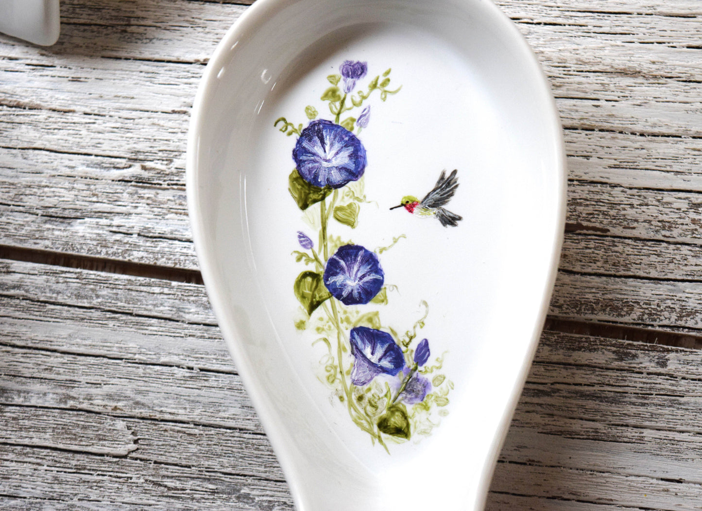 Floral Ceramic Spoon Rest