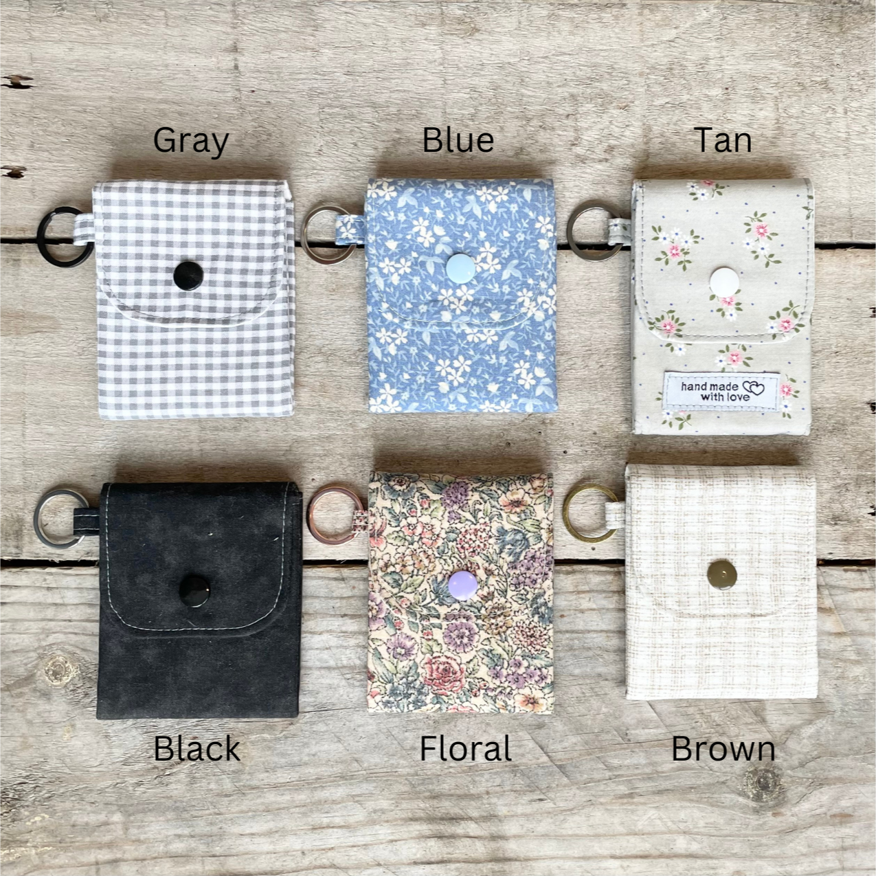 Card or Cash Keyring Pouch