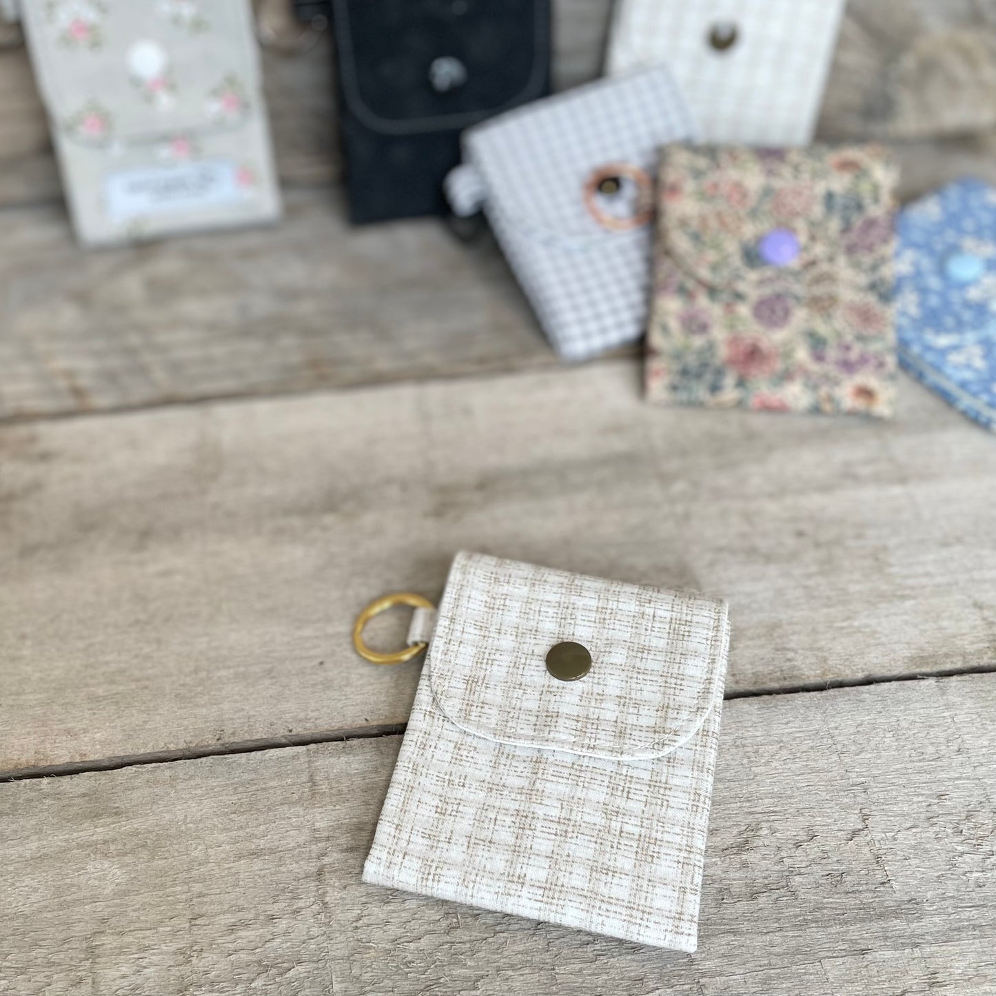 Card or Cash Keyring Pouch