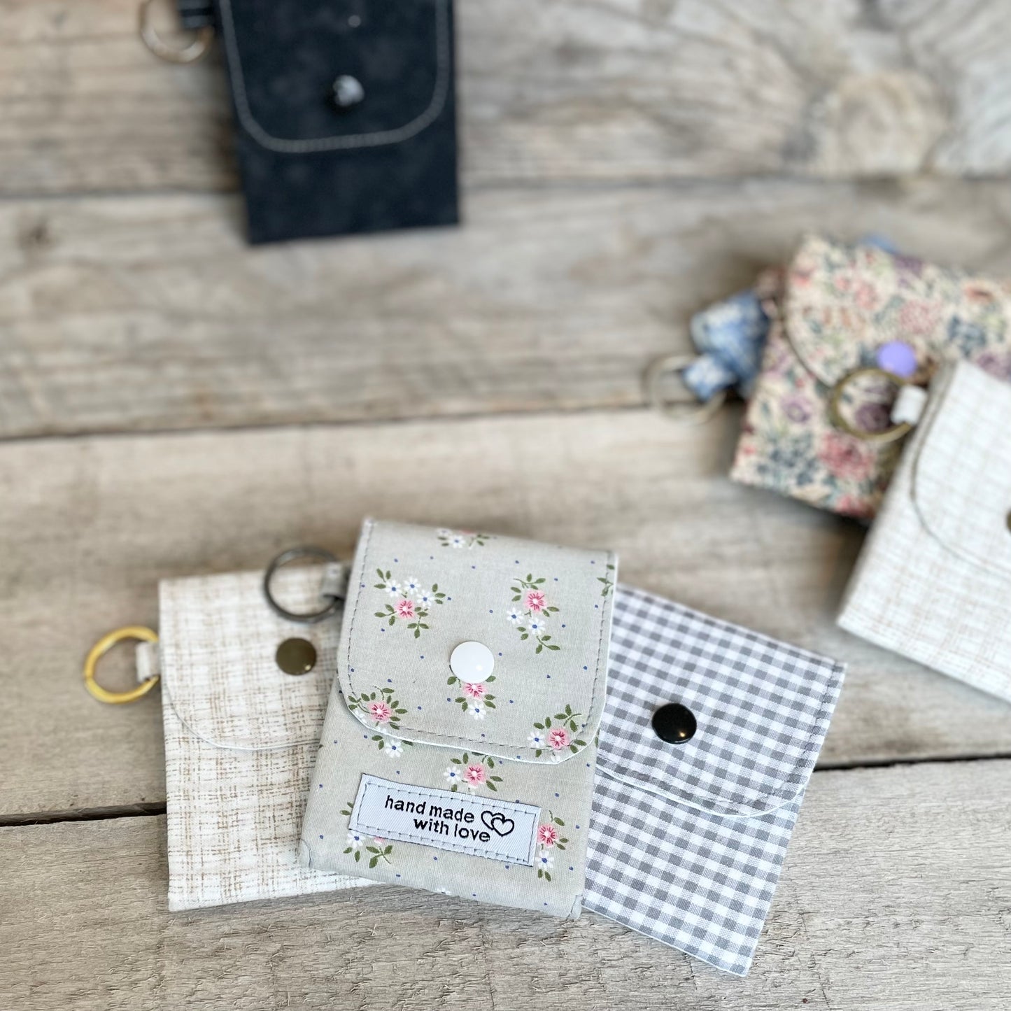 Card or Cash Keyring Pouch