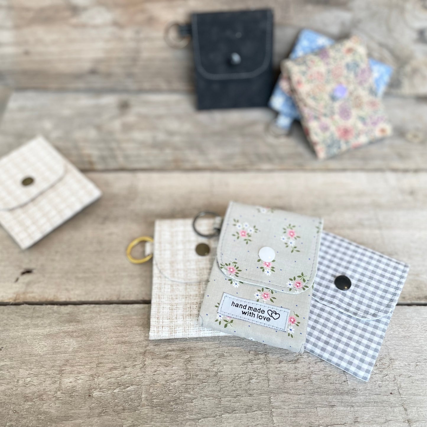 Card or Cash Keyring Pouch