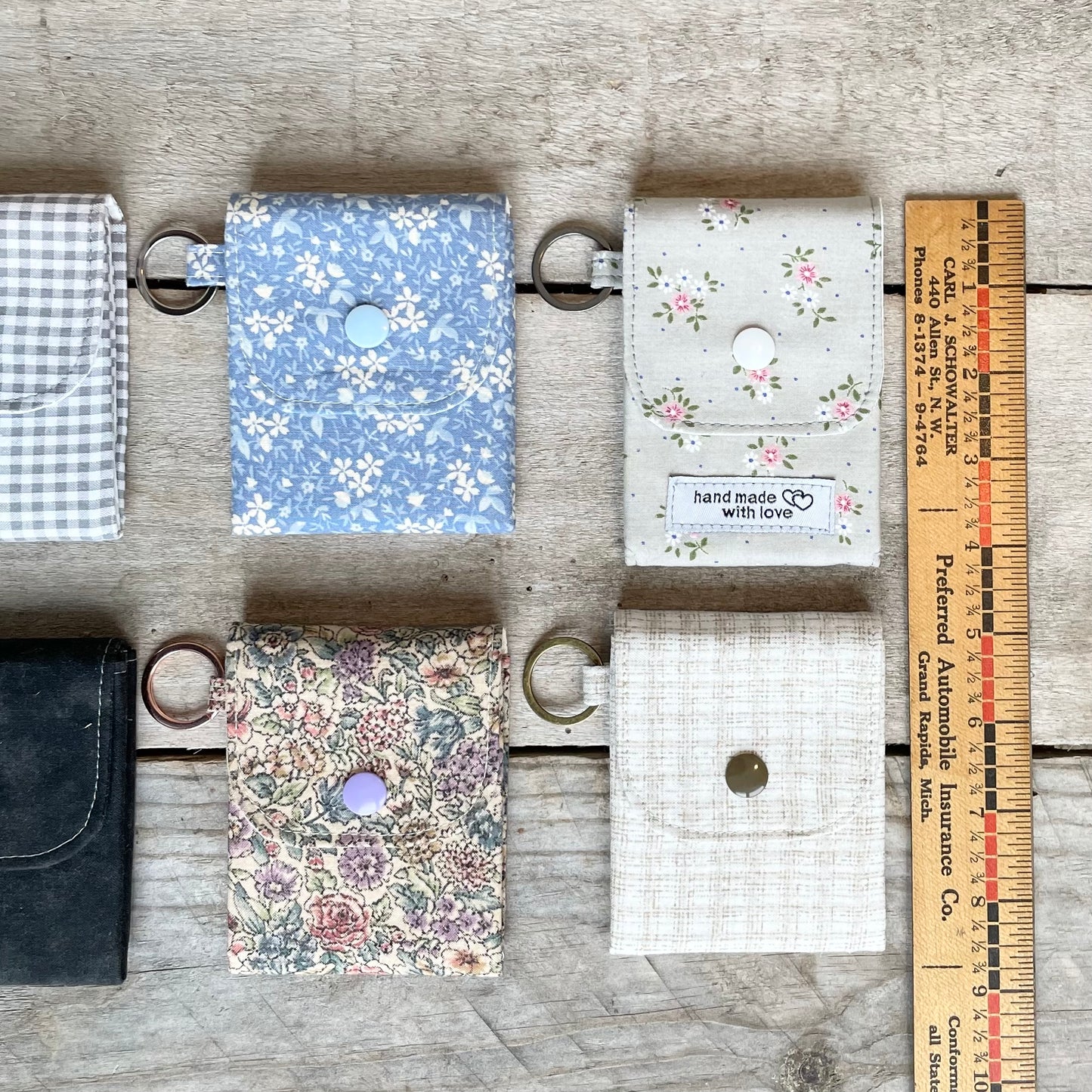 Card or Cash Keyring Pouch