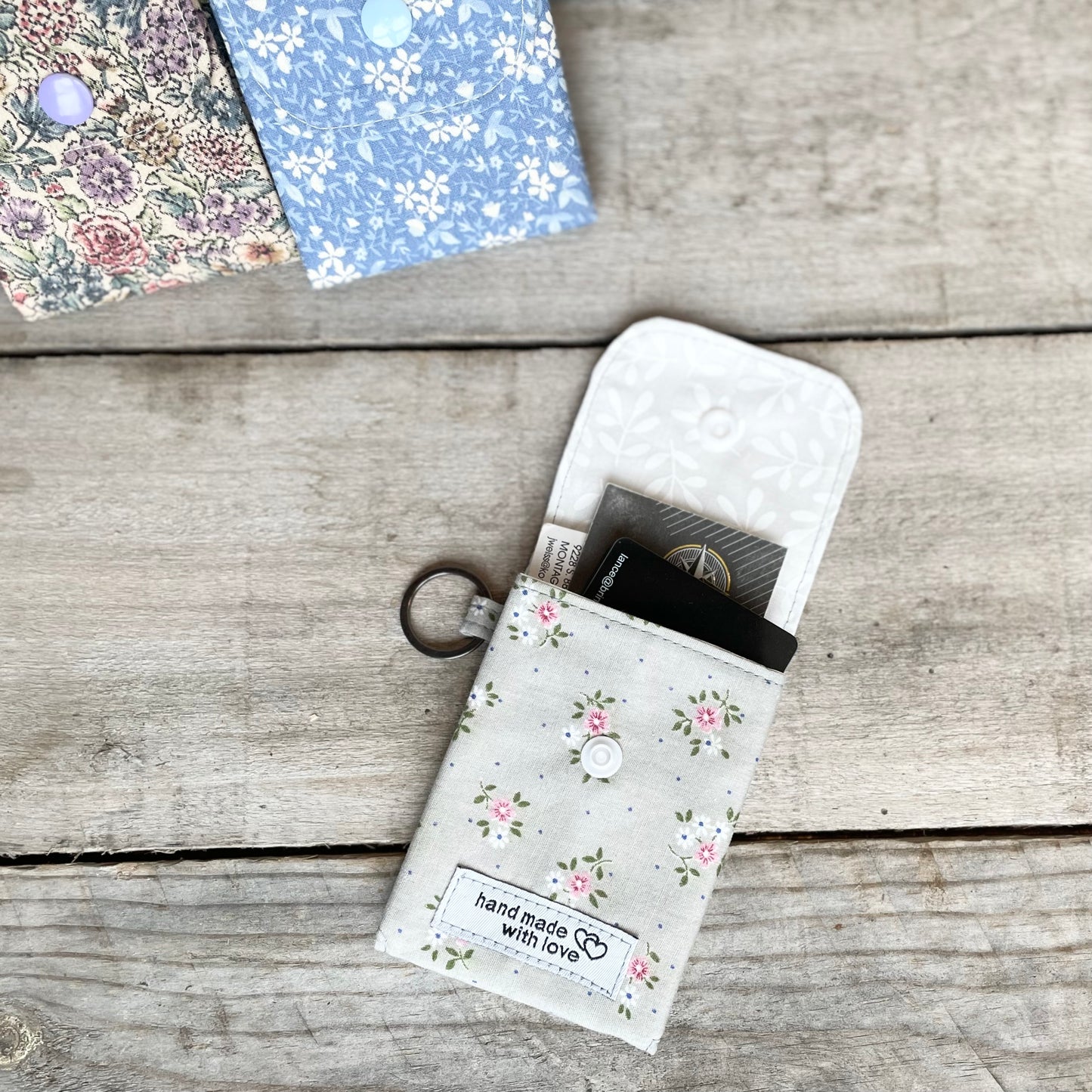 Card or Cash Keyring Pouch