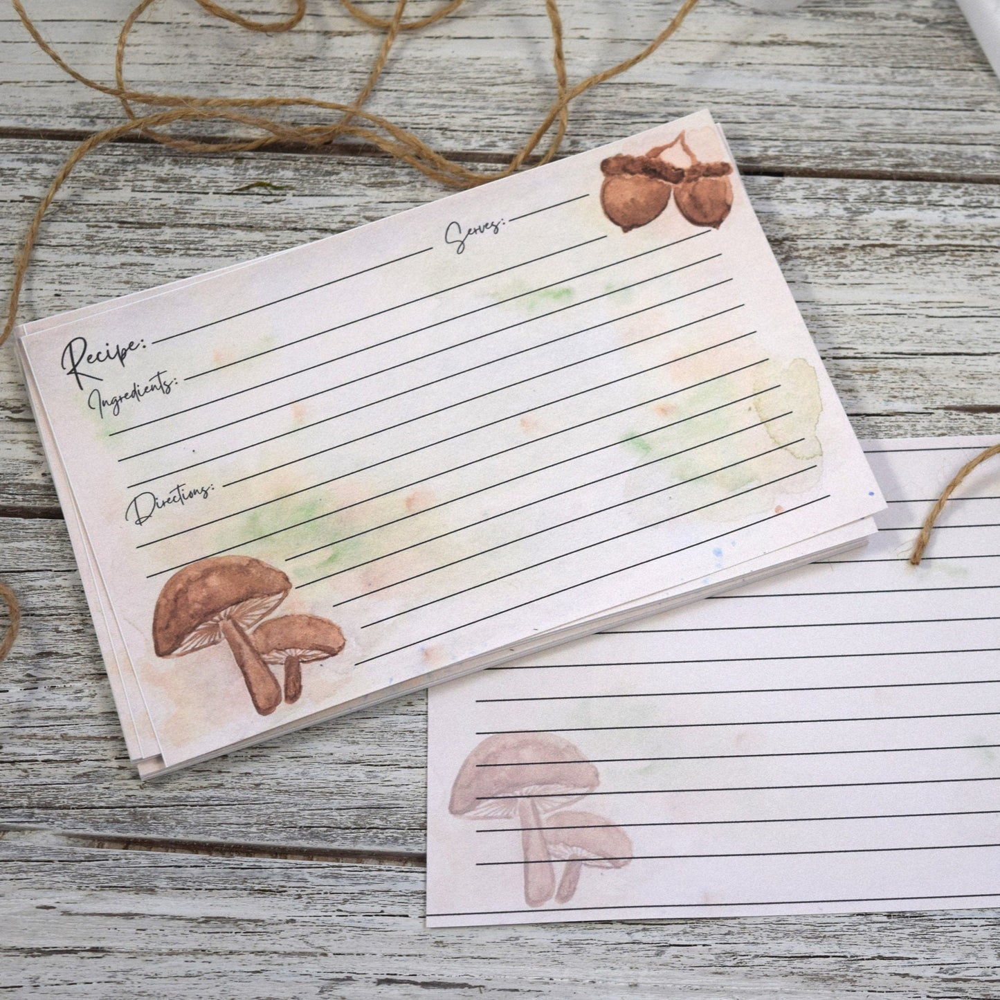 Mushroom Recipe Cards