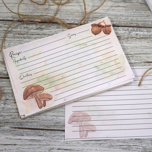 Mushroom Recipe Cards