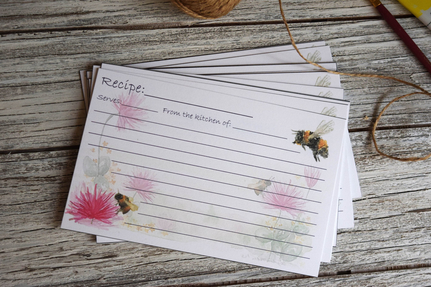 Bumblebee Recipe Card