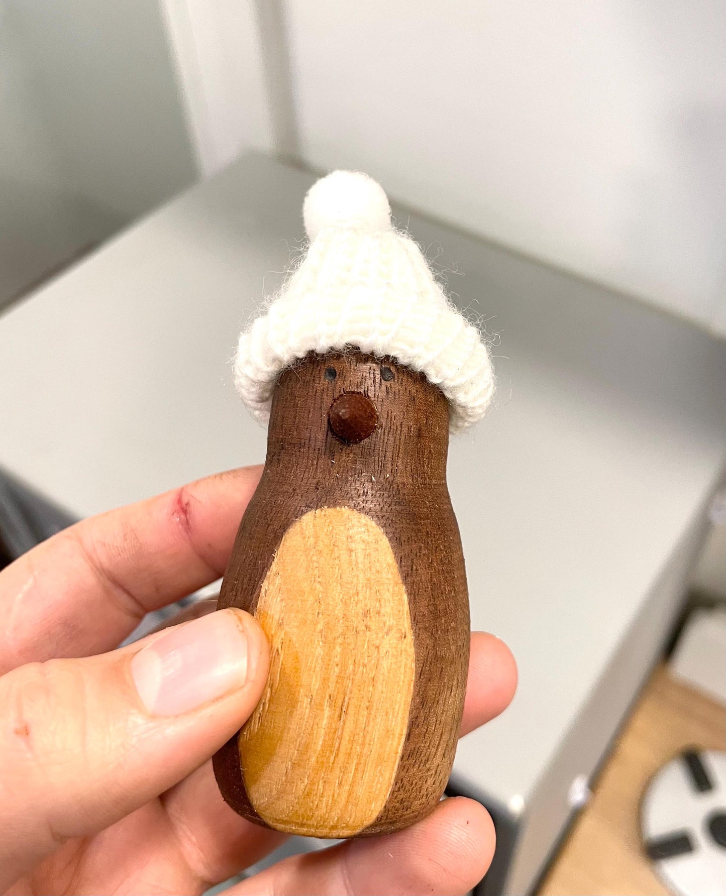 Wooden Penguin Decor