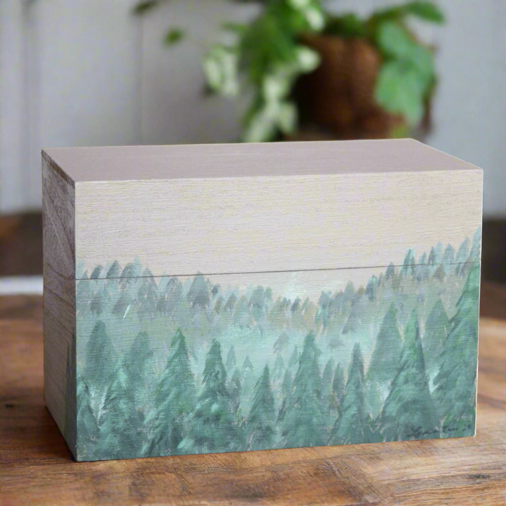 Pine Tree Recipe Box