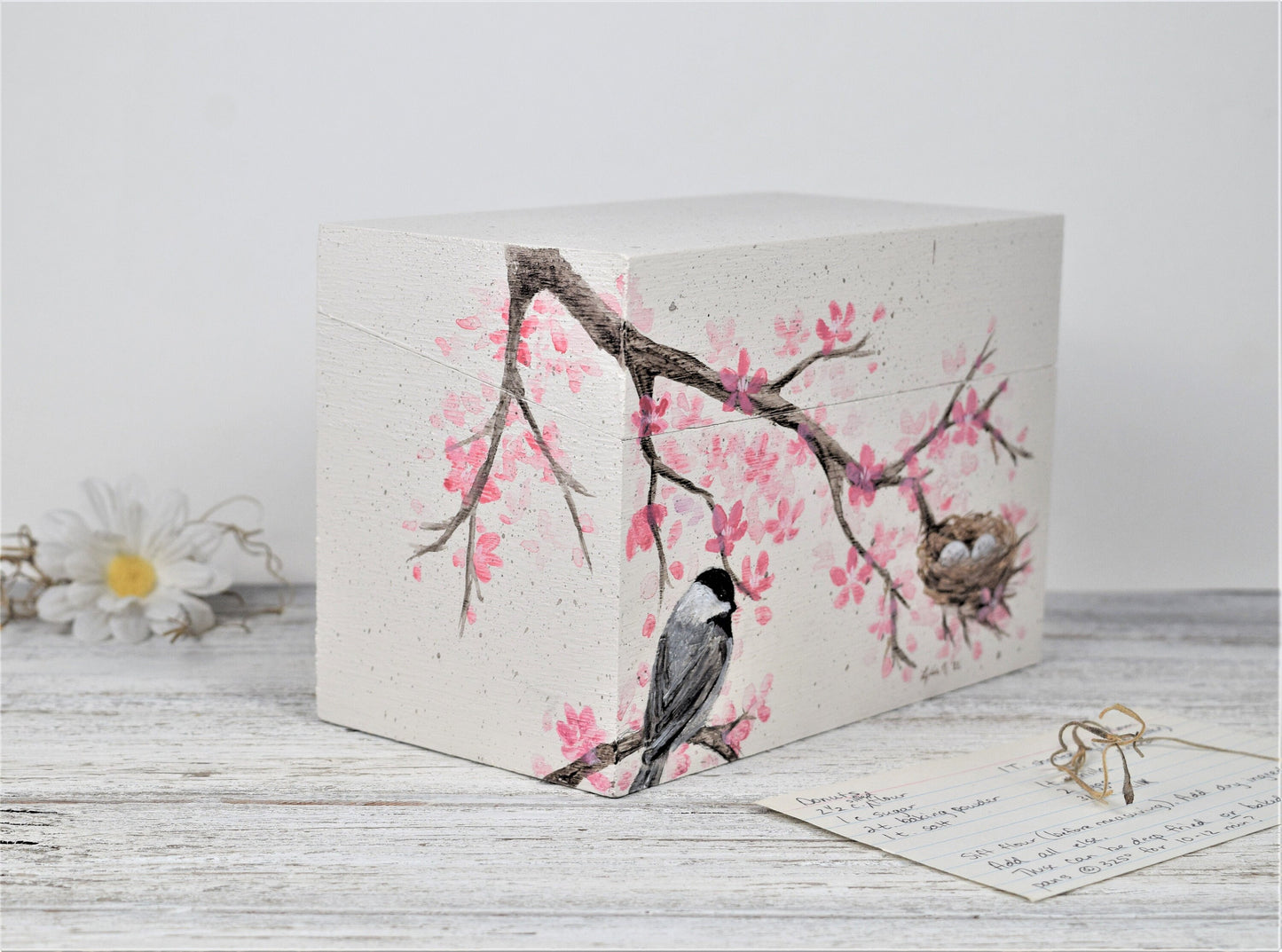 Peach Blossom Recipe Box
