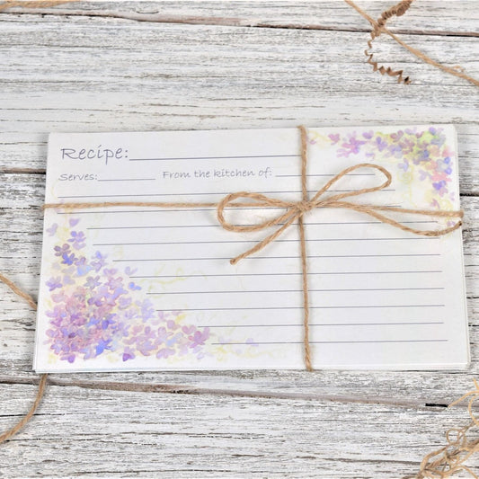 Lilac Recipe Card