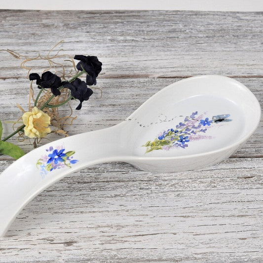 Floral Ceramic Spoon Rest