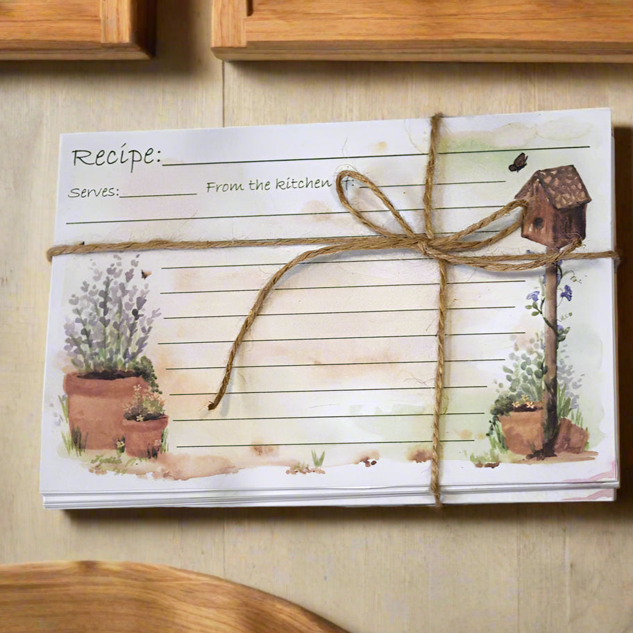 Herb Garden Recipe Cards