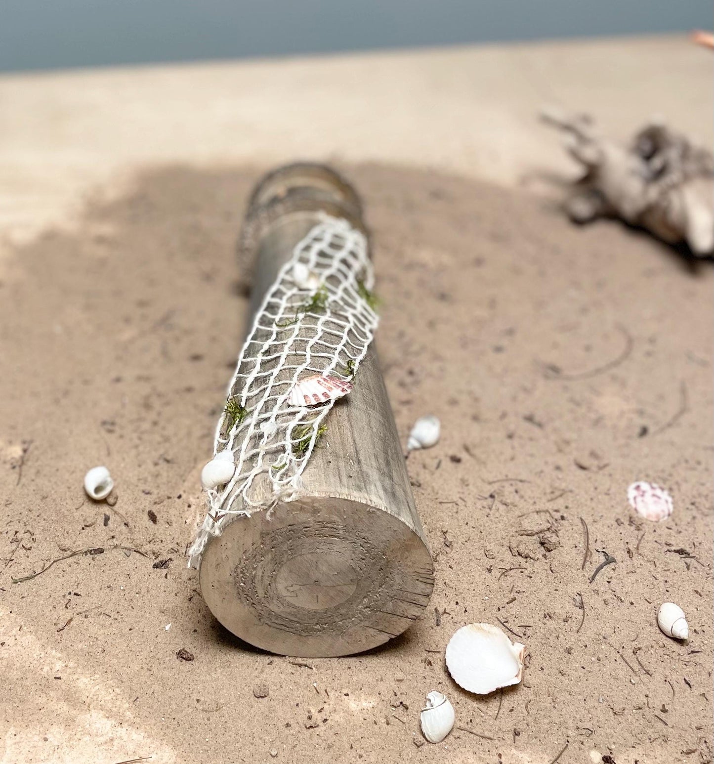 Weathered Driftwood Lighthouse