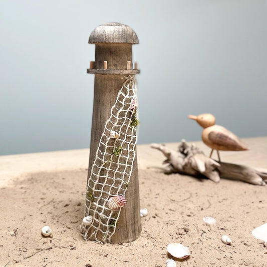 Weathered Driftwood Lighthouse