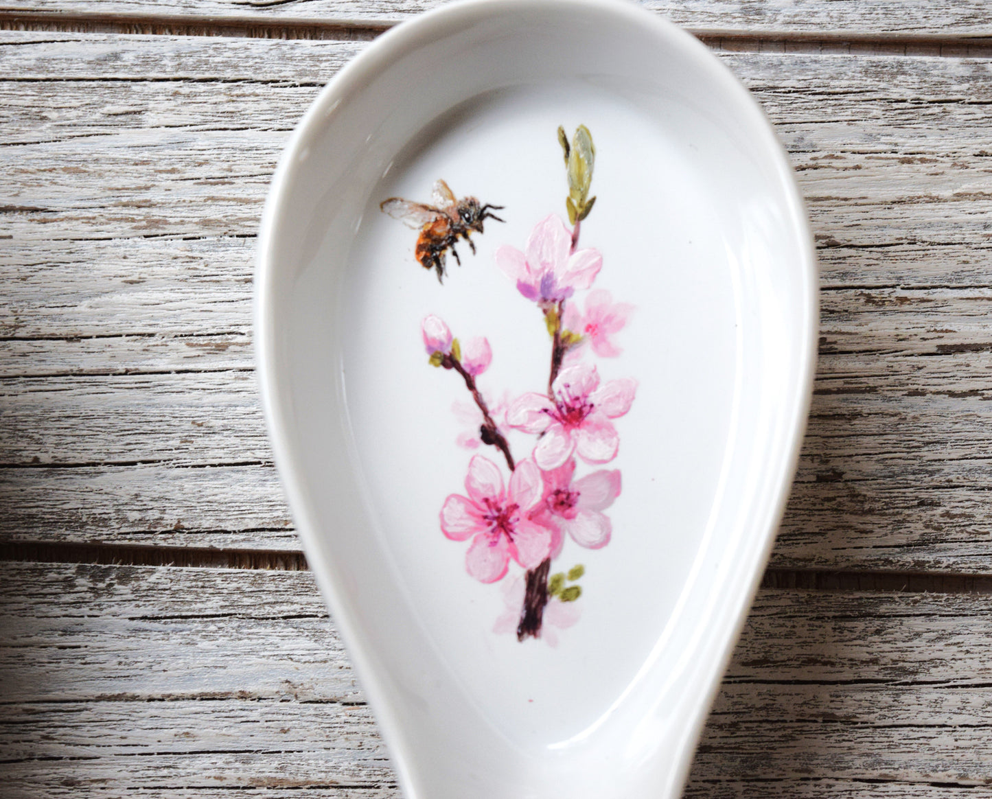 Floral Ceramic Spoon Rest