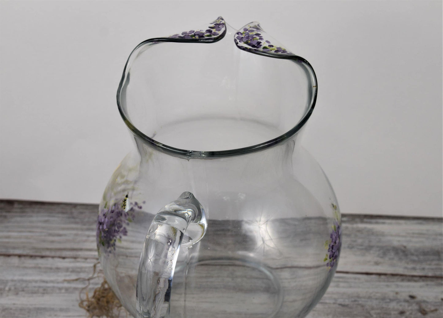 Lilac Glass Pitcher