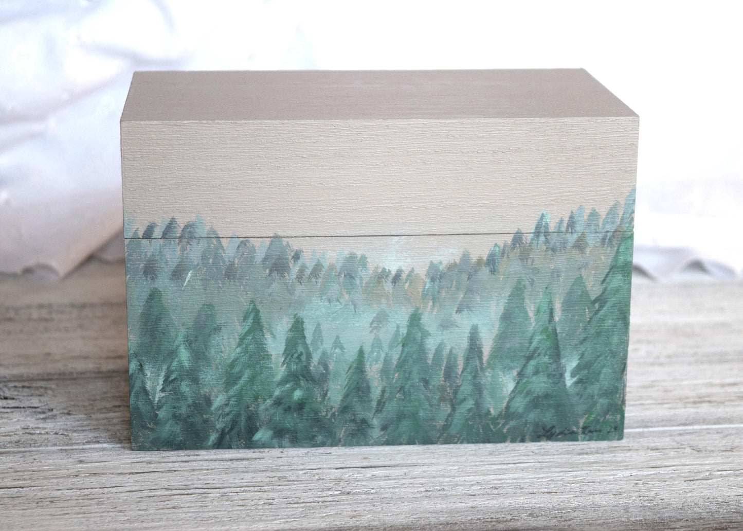 Pine Tree Recipe Box