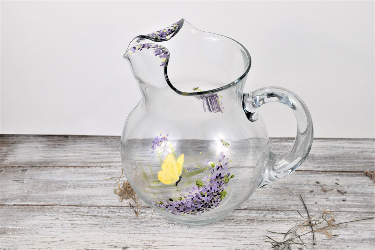 Lilac Glass Pitcher